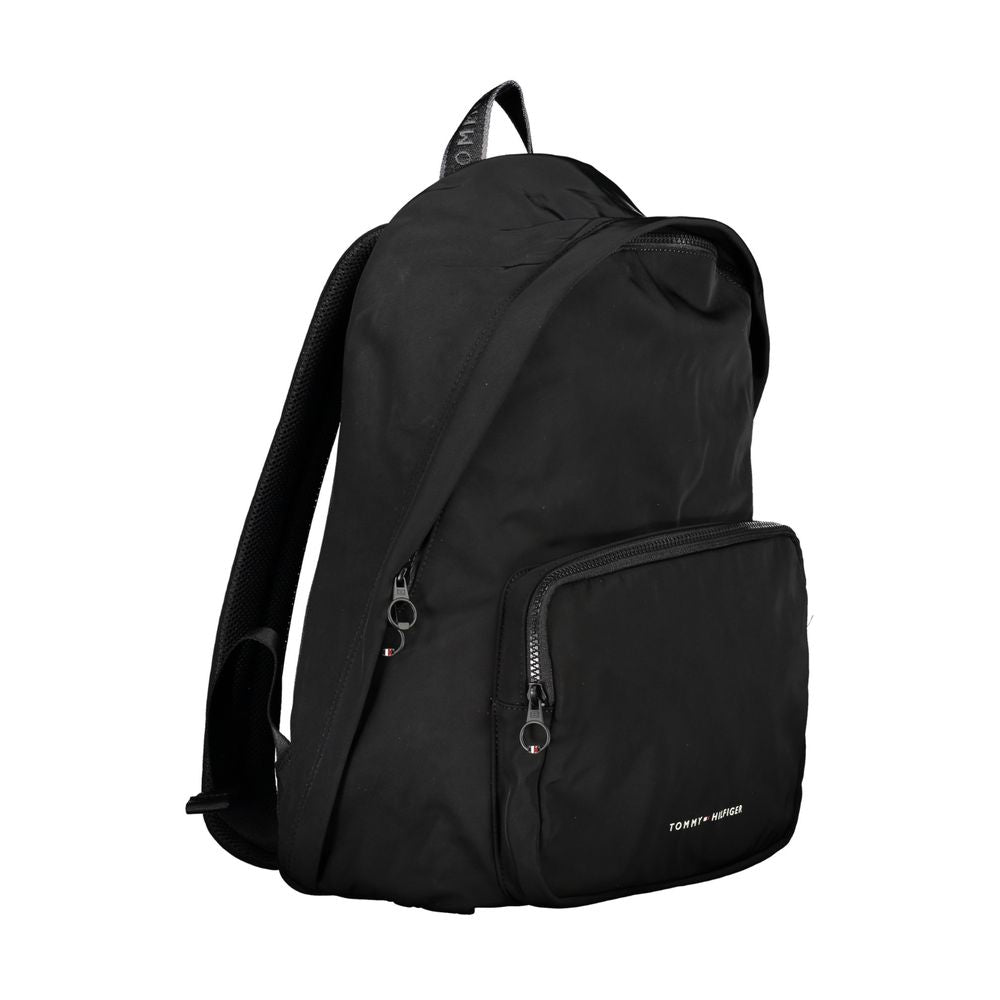 Black Polyester Backpack