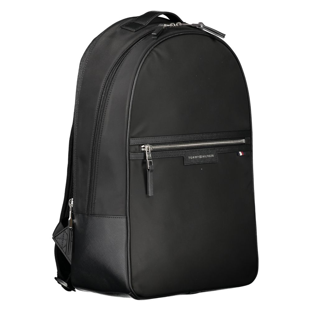 Black Polyester Backpack