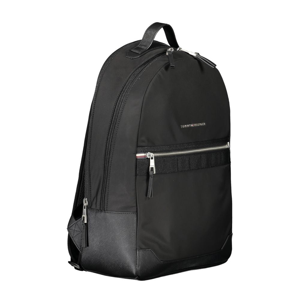 Black Polyester Backpack