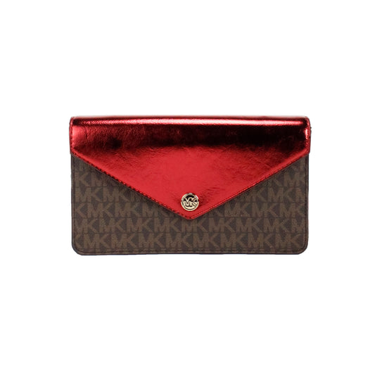 Jet Set Travel Crimson Small Flap Clutch Crossbody Bag