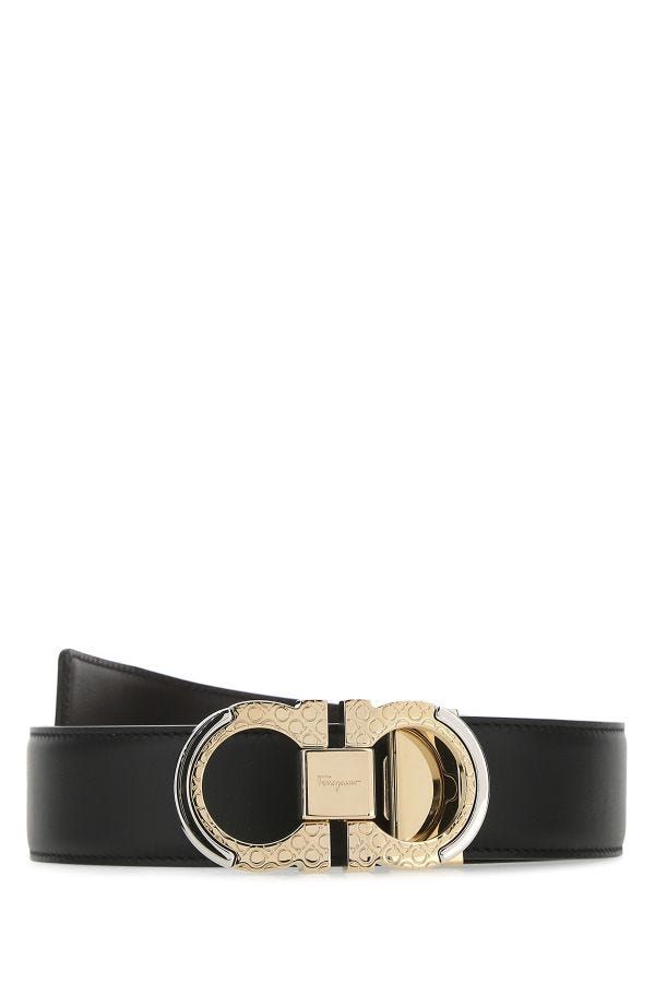 Elegant Reversible Calf Leather Belt