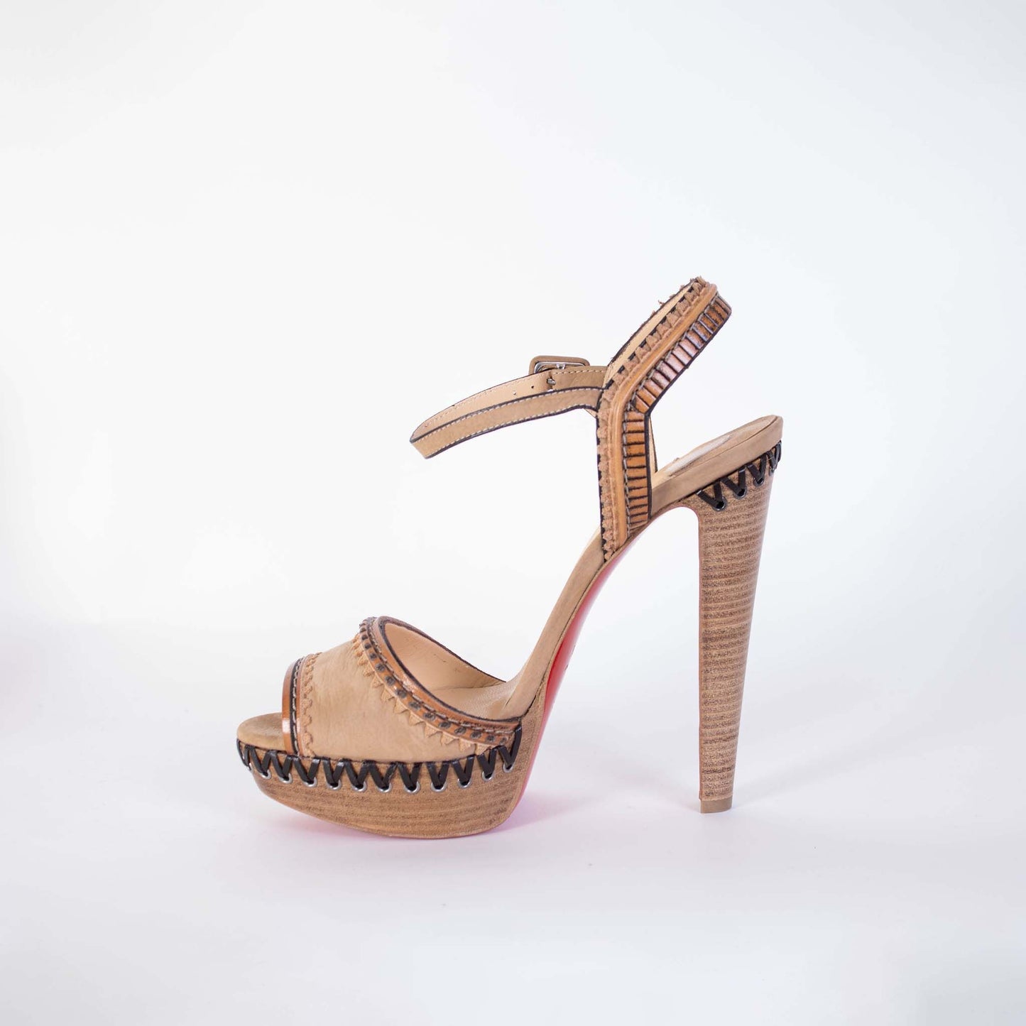 Christian Louboutin Leather Trepi High 140 Sandals