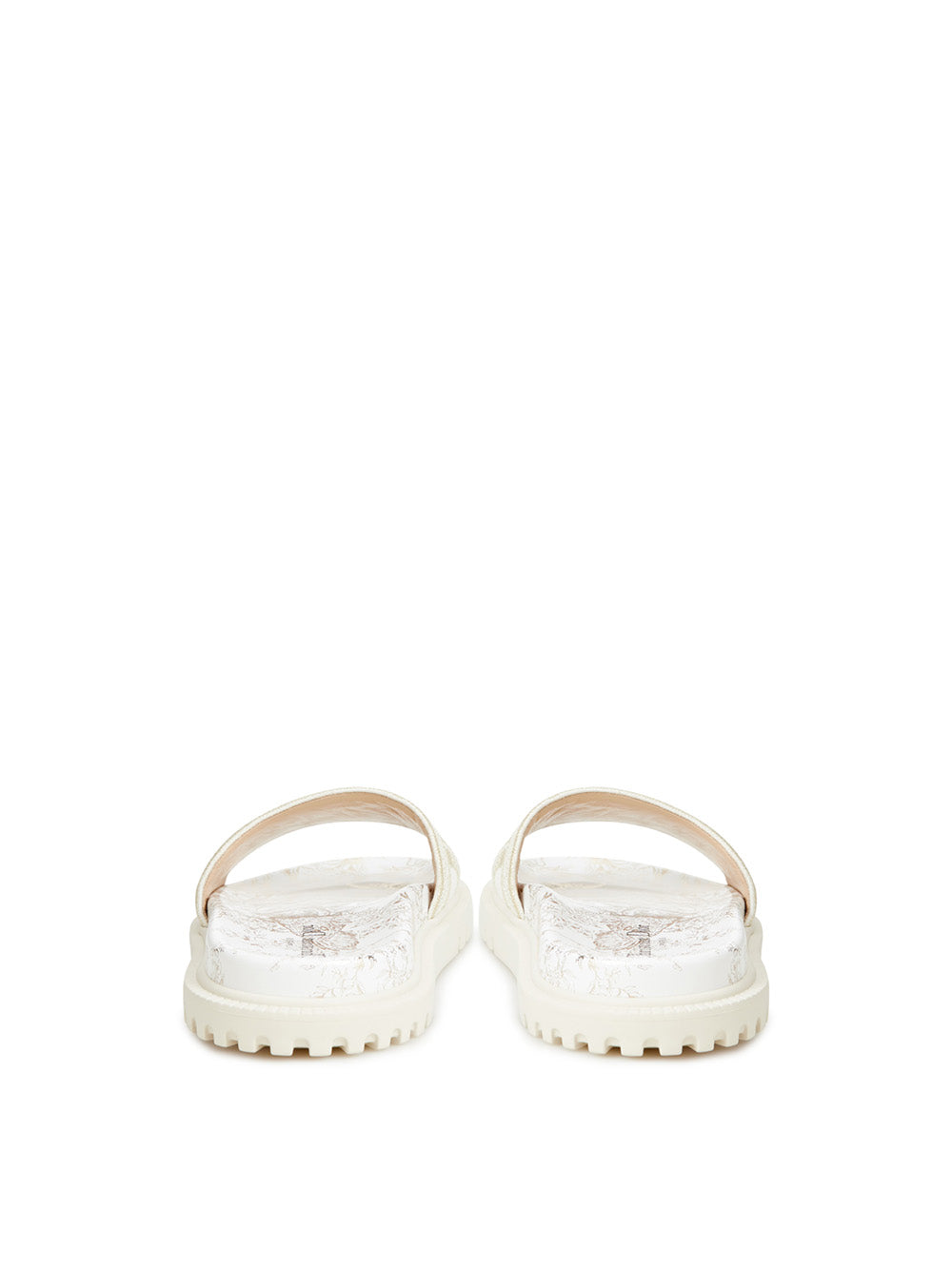 Printed Dway Ivory Slipper