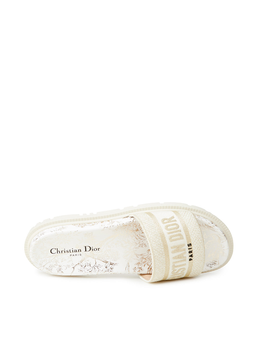 Printed Dway Ivory Slipper