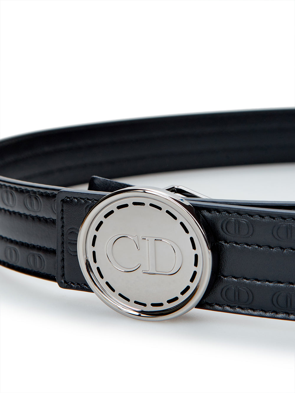 Black Leather Hoon CD Belt