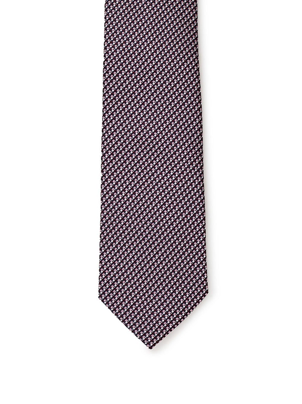 Printed allover silk tie