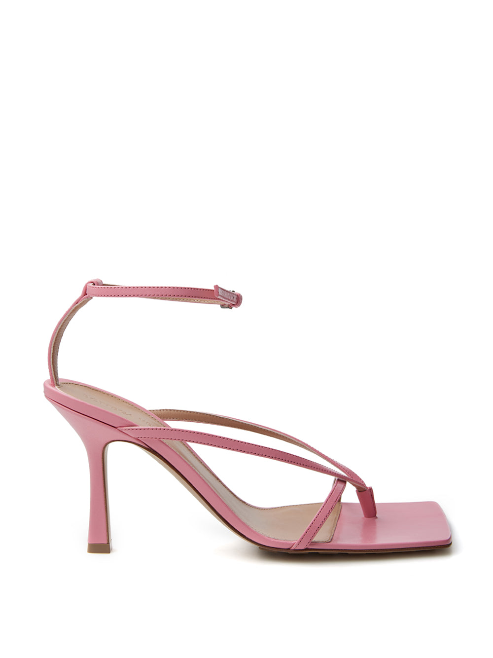 Pink Nappa Leather 'Stretch' Sandal