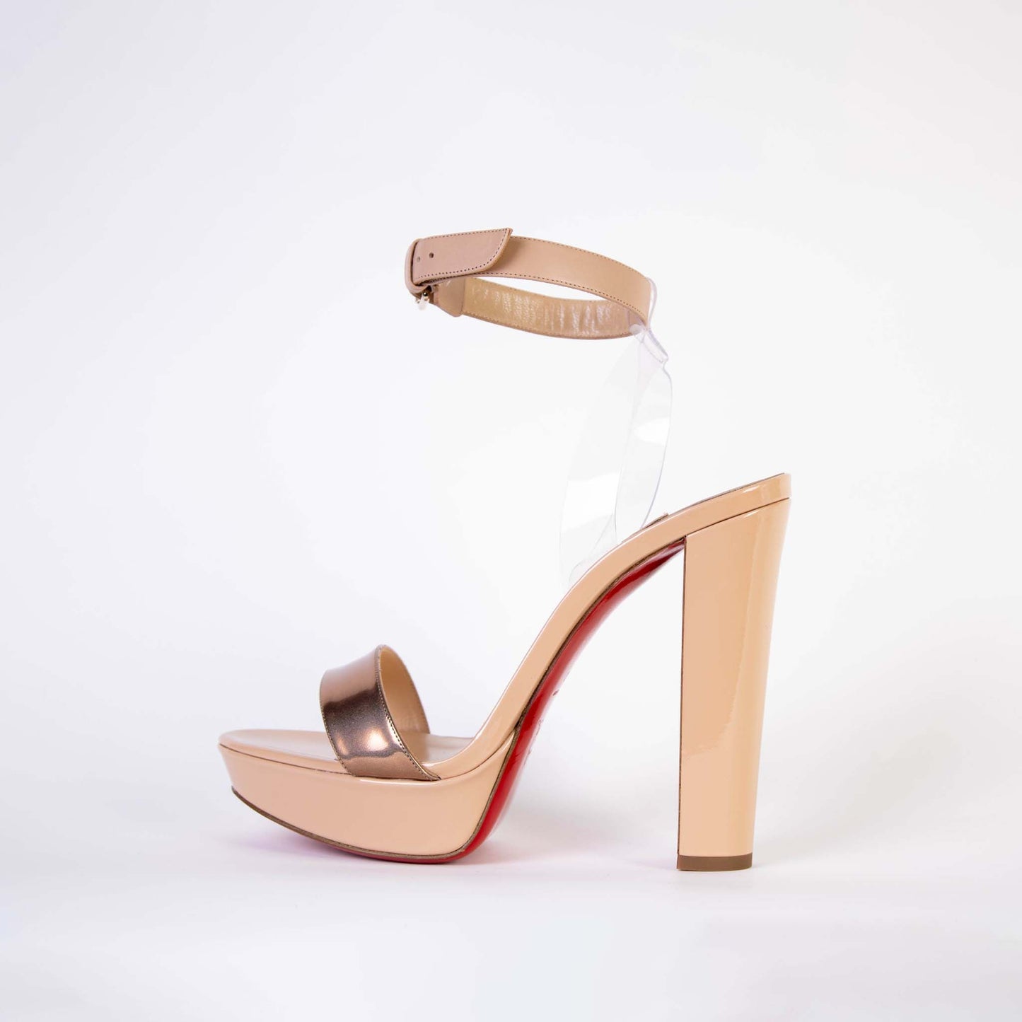 Christian Louboutin Leather 140 Cherry Sandal