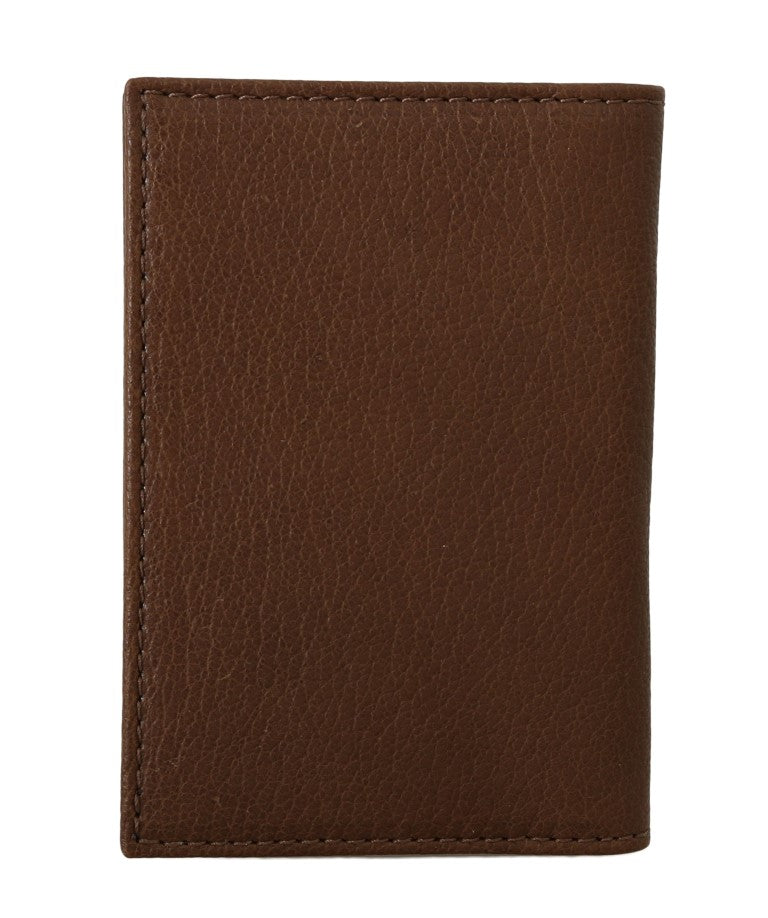 Elegant Leather Men's Wallet in Brown