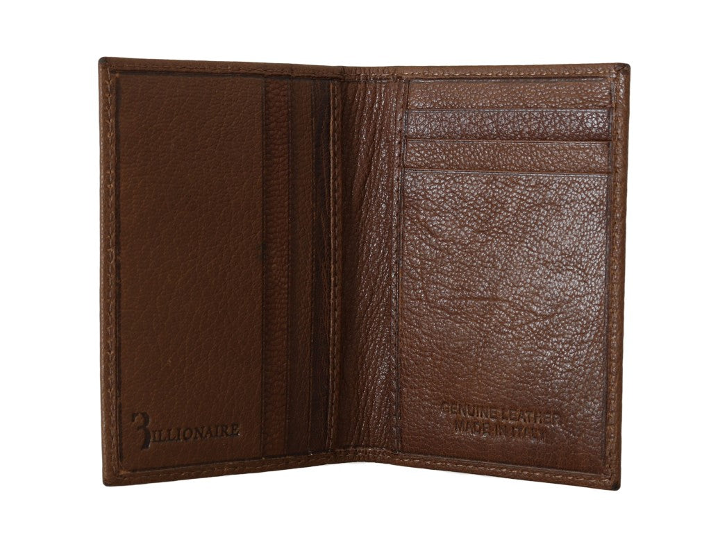 Elegant Leather Men's Wallet in Brown