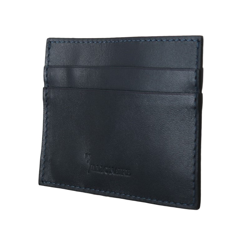 Opulent Blue Leather Men's Wallet