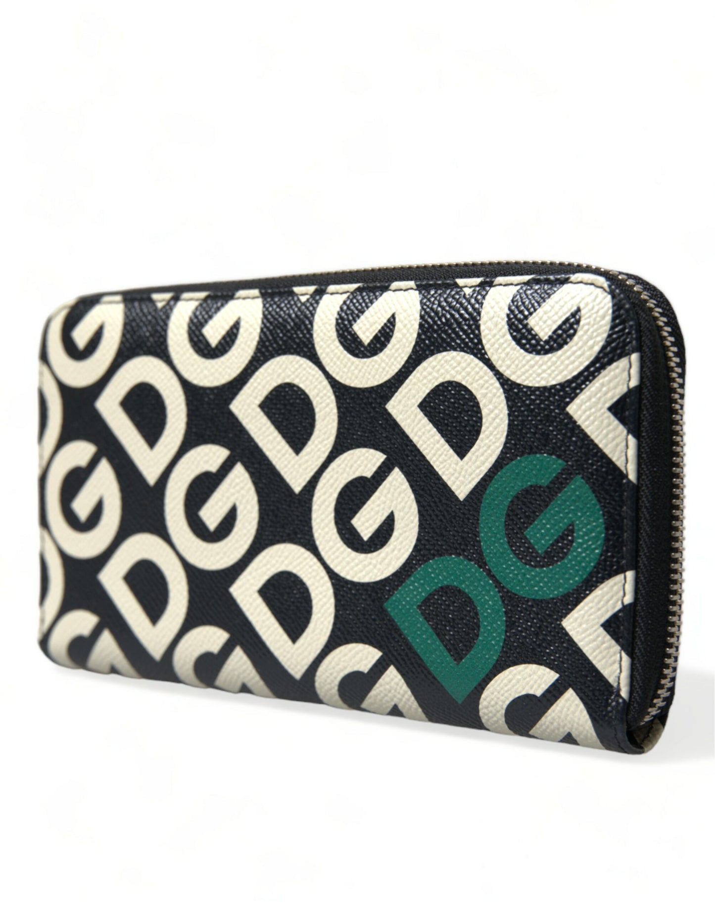 Multicolor DG Mania Leather Zip Around Continental Wallet