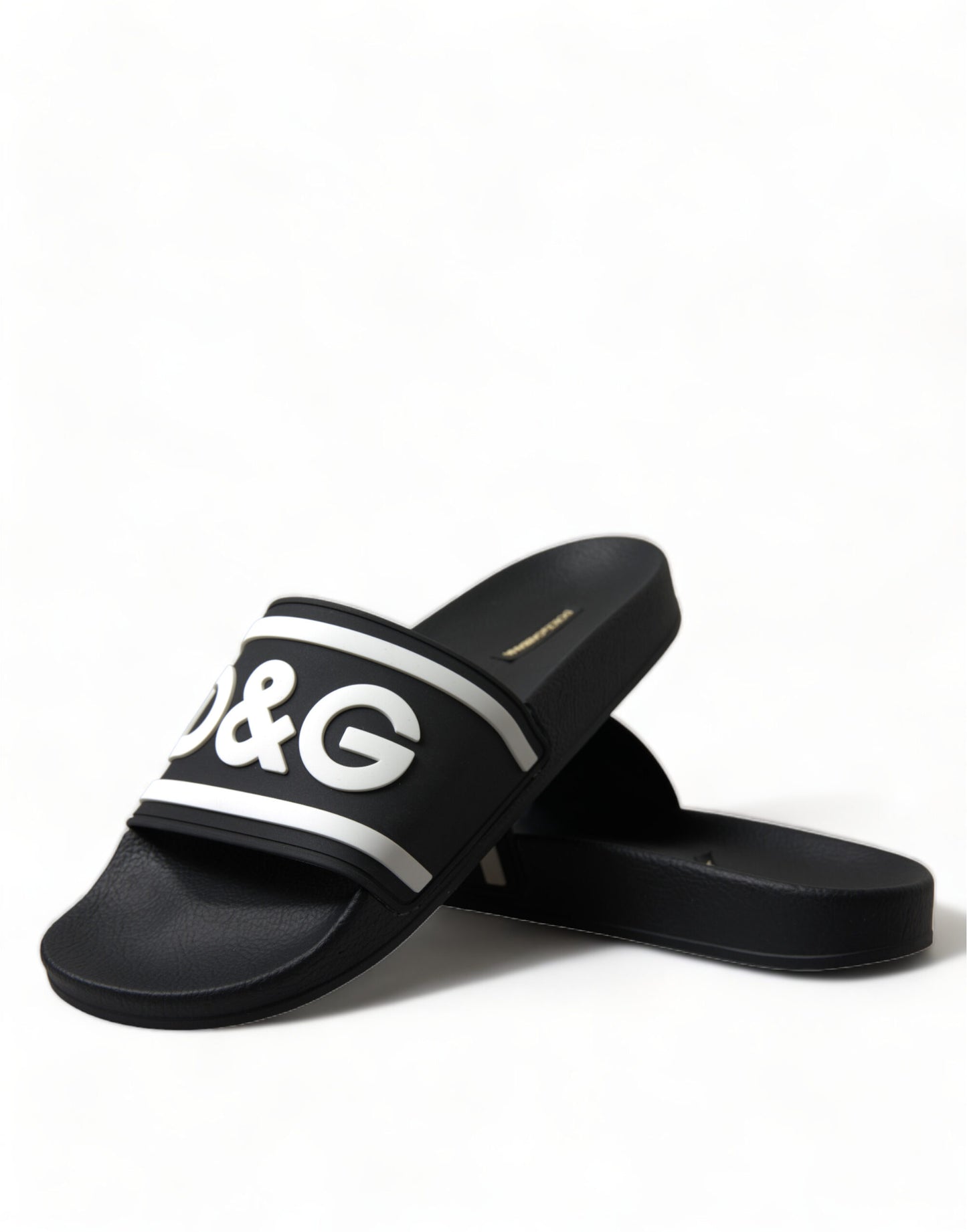 Black Rubber Sandals Slippers Beachwear Men Shoes