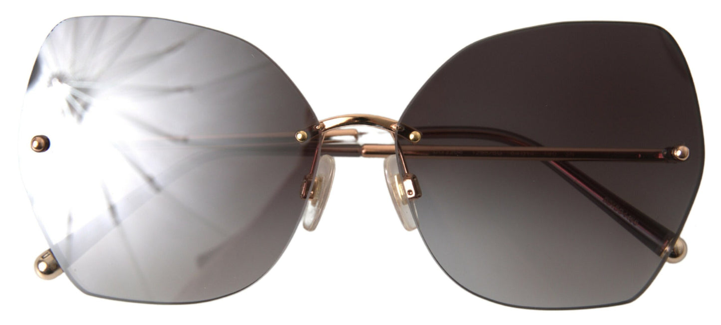 Elegant Gold Gradient Sunglasses for Women