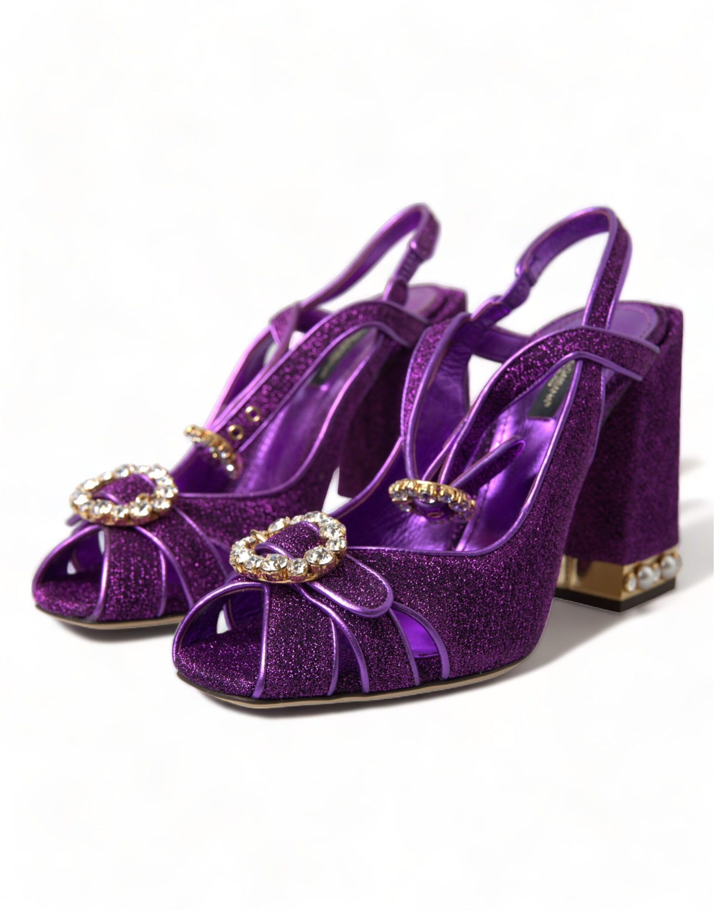 Regal Purple Ankle Strap Heels