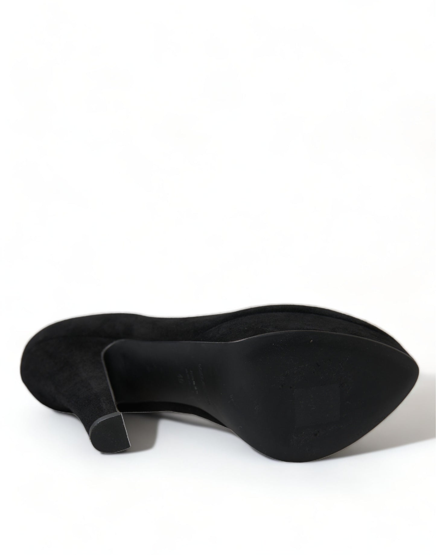 Black Suede Heeled Pumps Sophistication