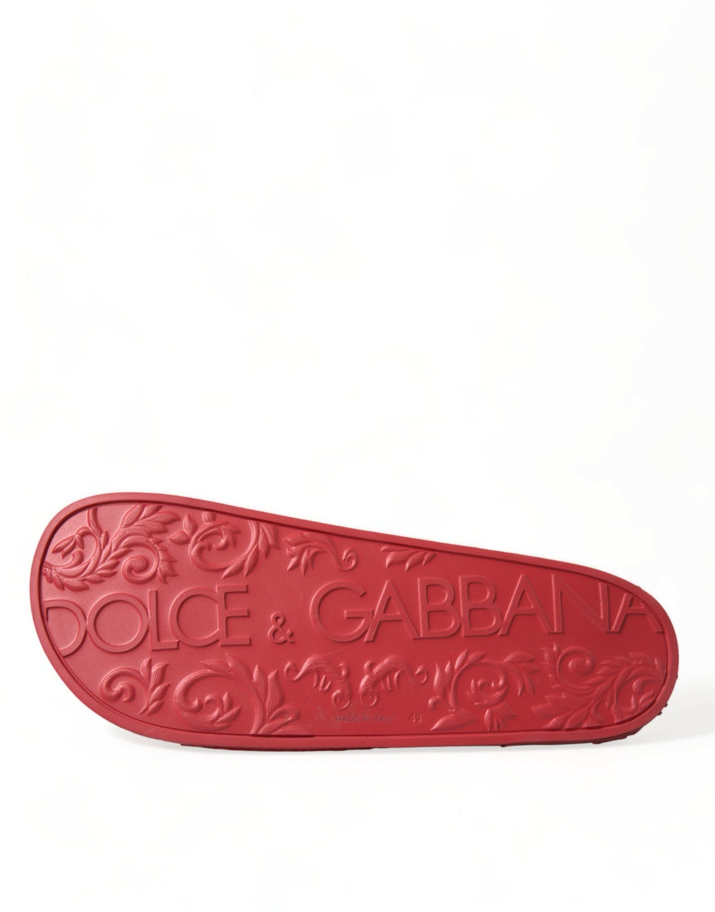 Red Rubber Sandals Slippers Beachwear Shoes