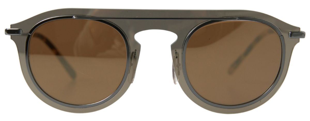 Chic Brown Metal Phantos Sunglasses