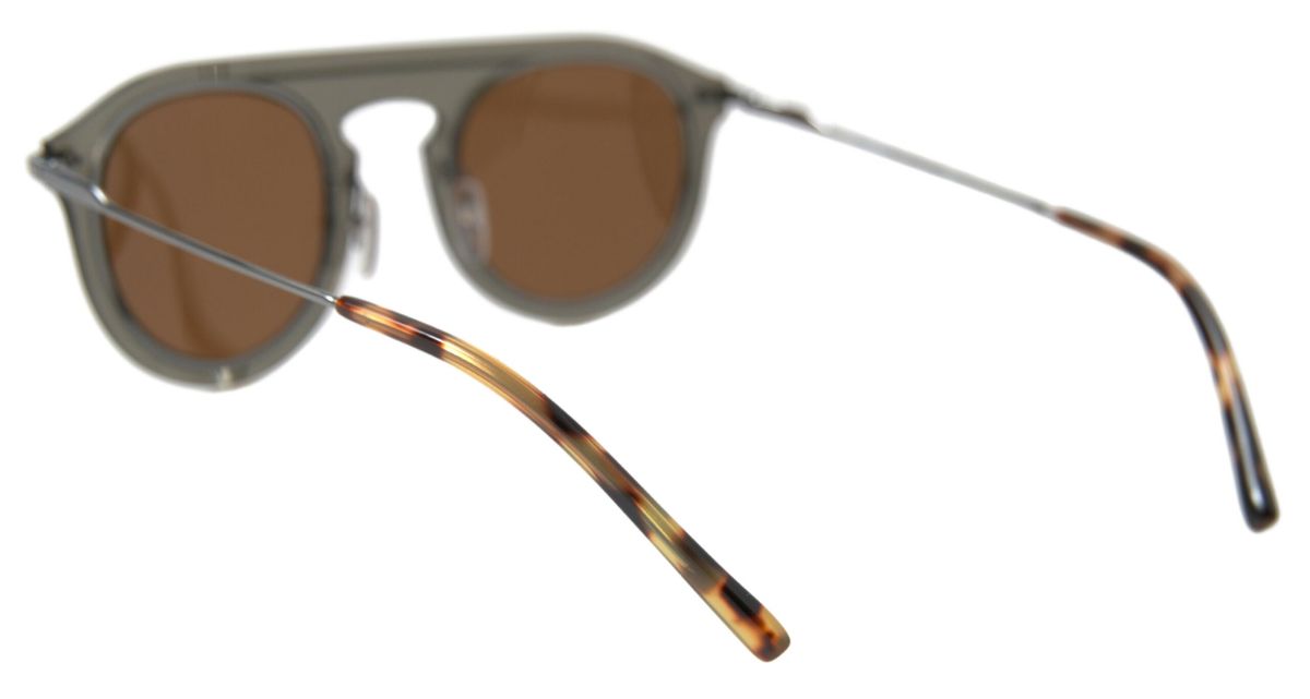 Chic Brown Metal Phantos Sunglasses