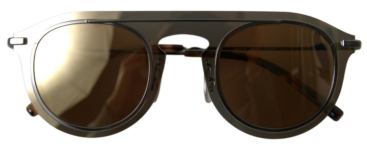 Chic Brown Metal Phantos Sunglasses