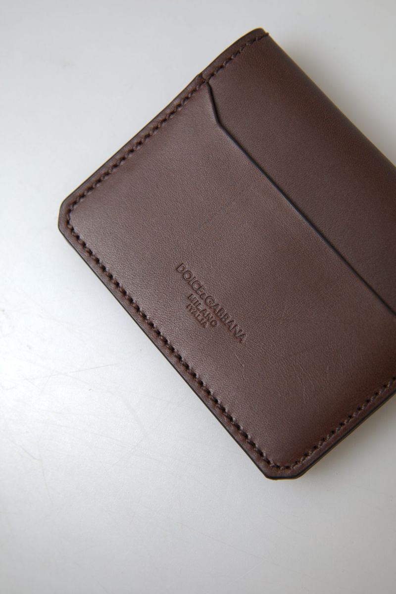 Elegant Brown Leather Cardholder