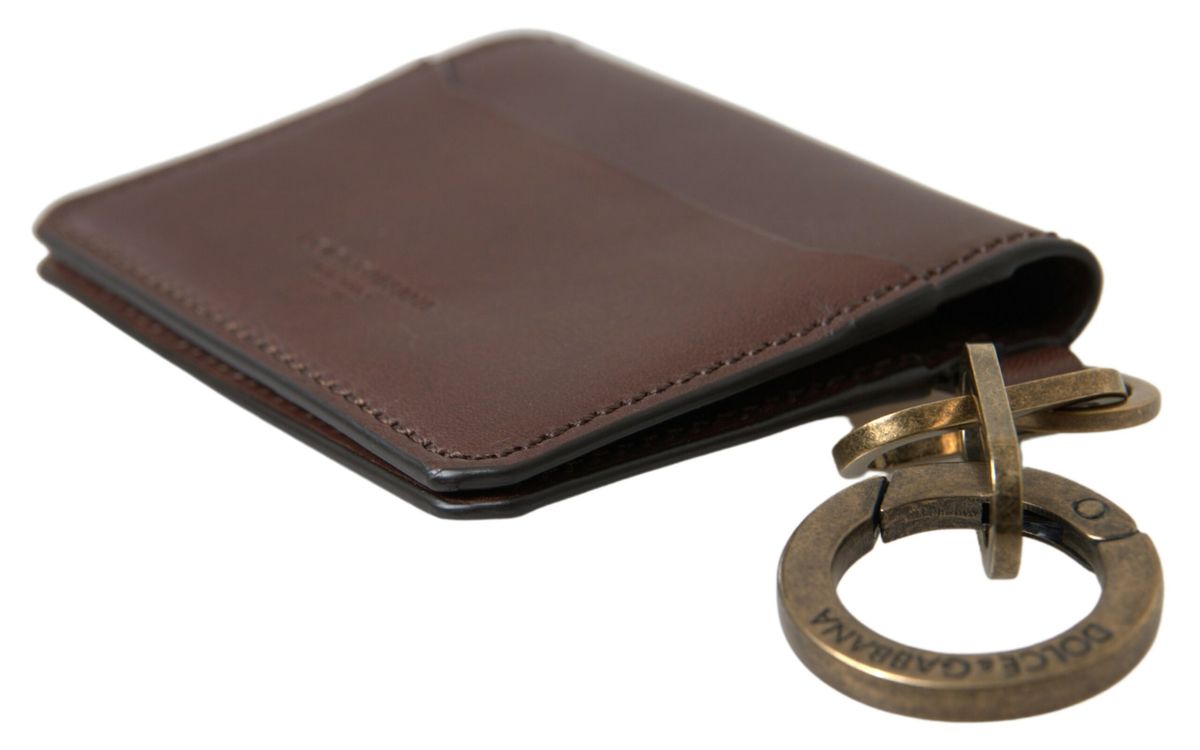 Elegant Brown Leather Cardholder