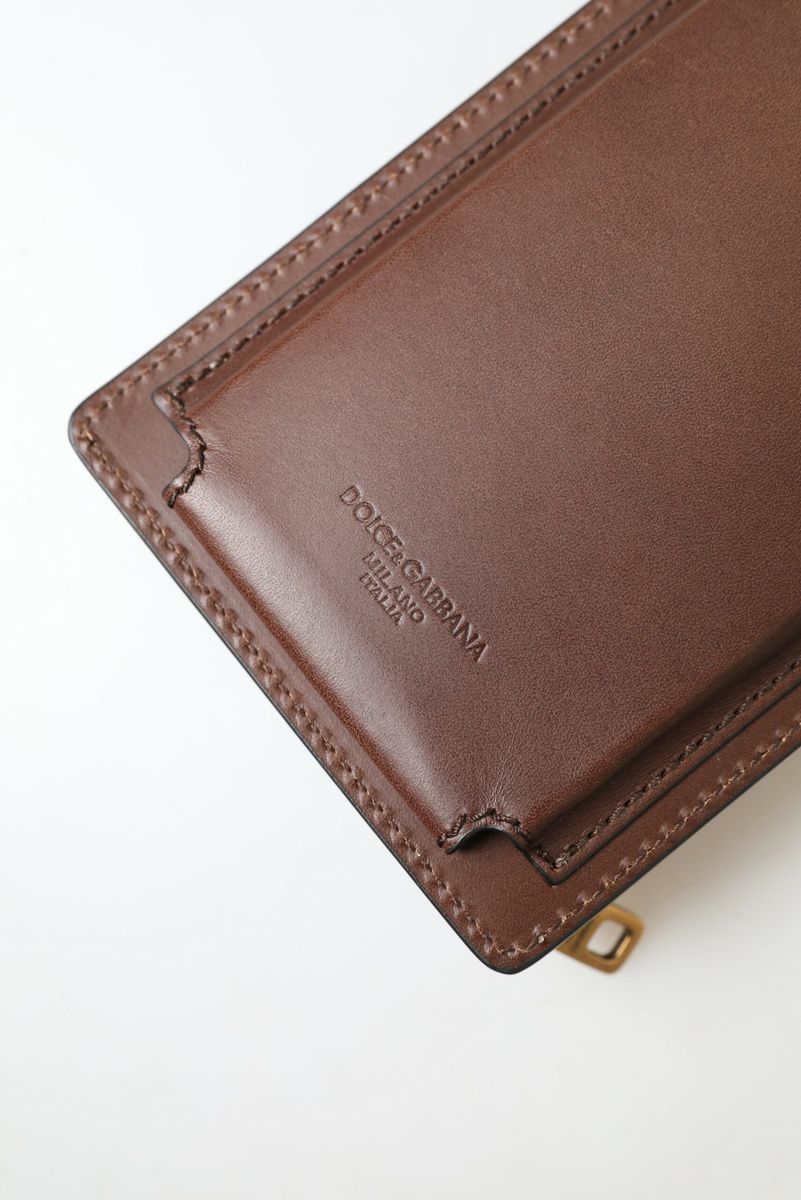 Elegant Calfskin Leather Crossbody Phone Bag