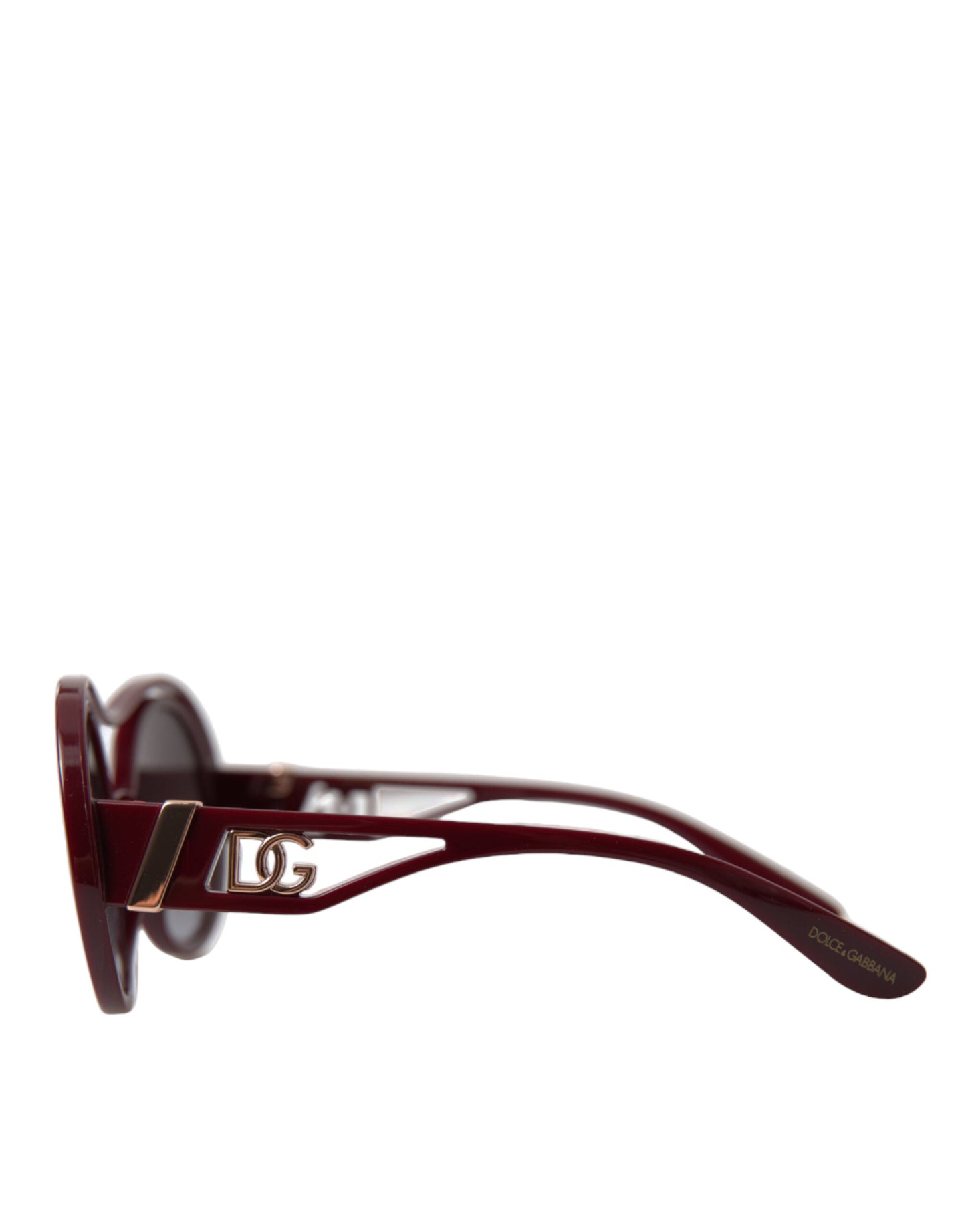 Elegant Bordeaux Round Sunglasses for Men