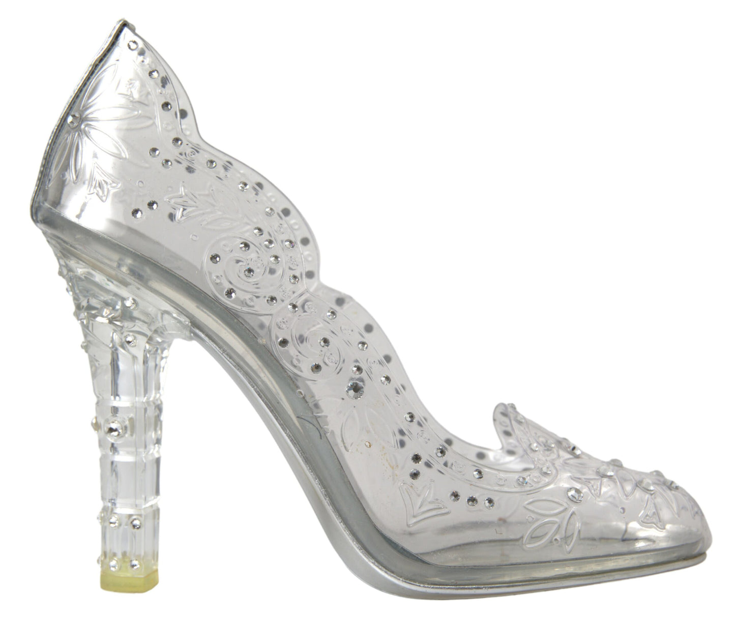 Crystal Embellished Transparent Pumps