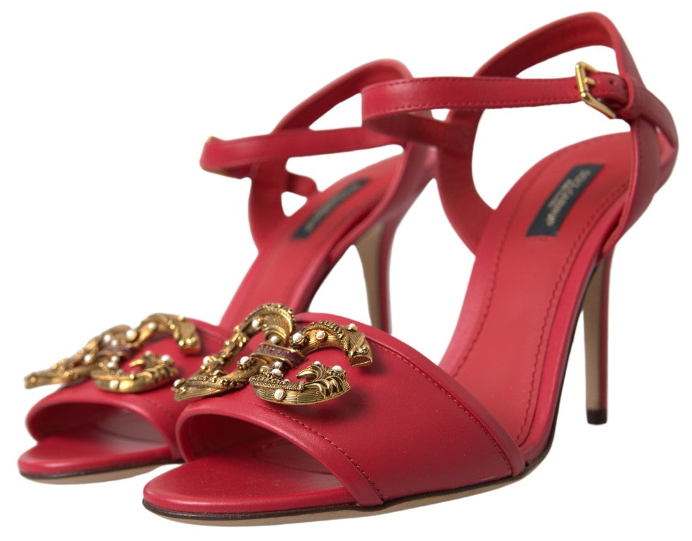 Red Stiletto Sandal Heels