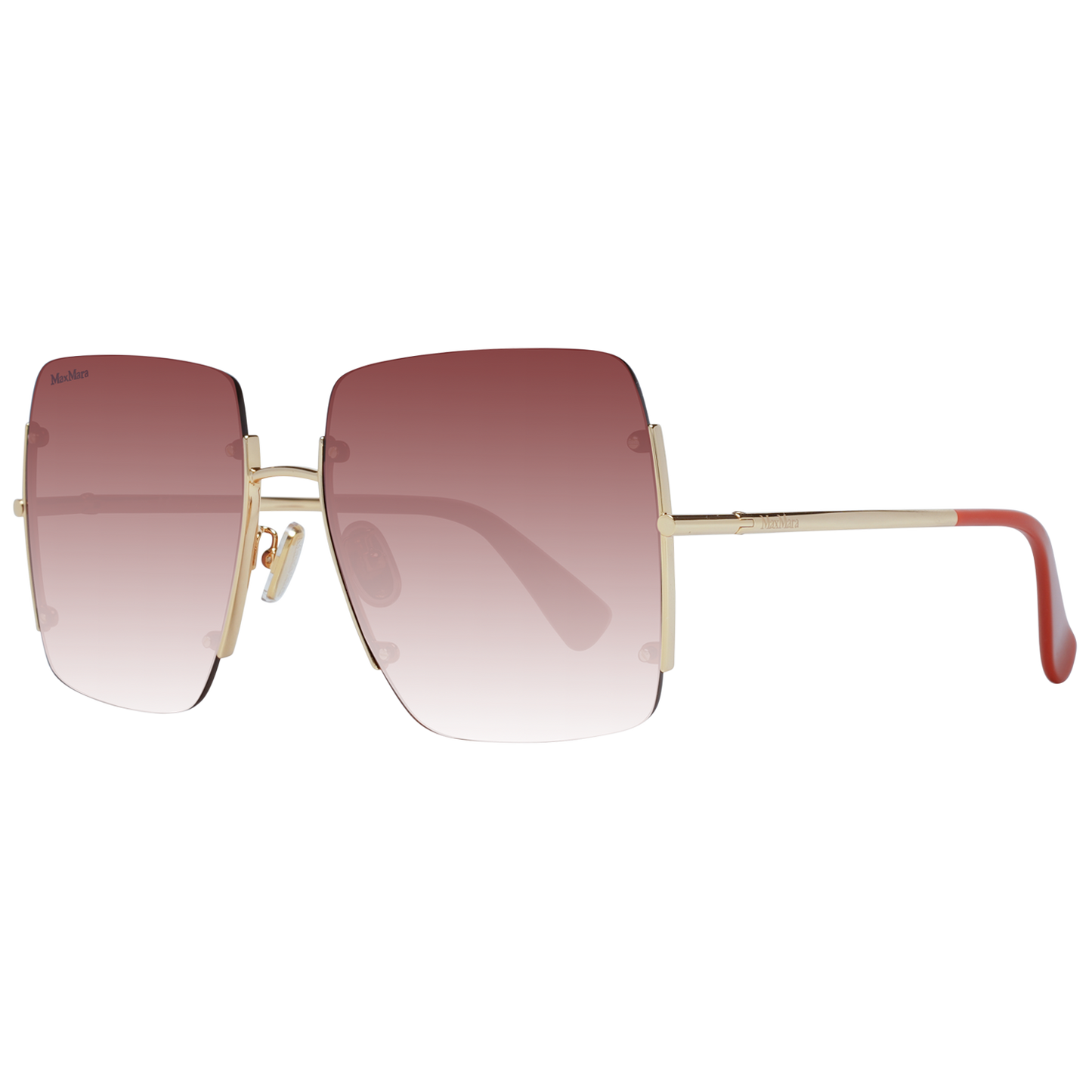 Elegant Gold Metal Square Sunglasses