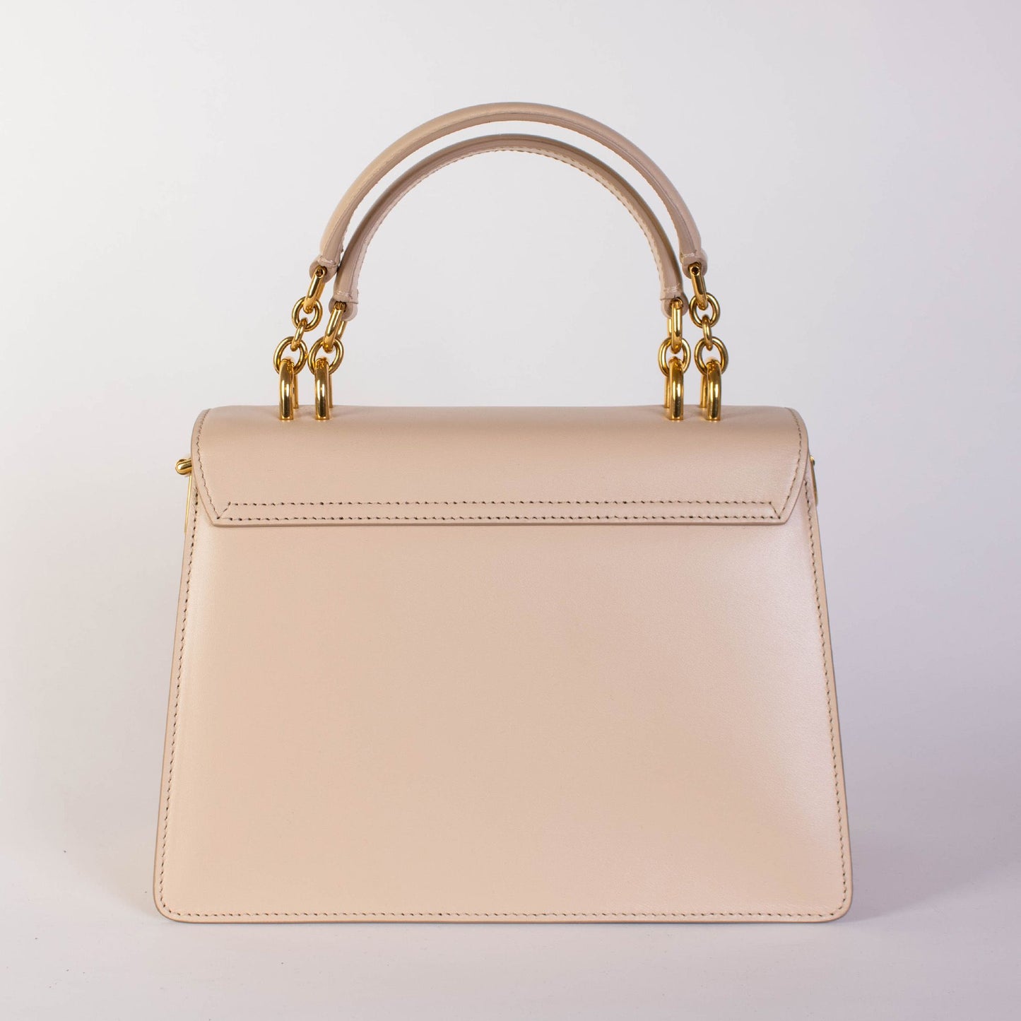 Beige Leather Welcome Handbag