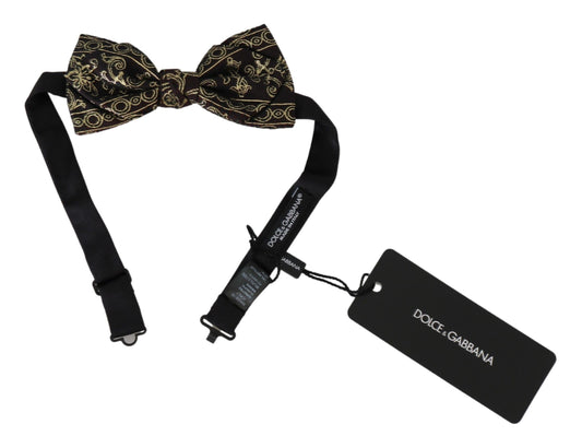 Elegant Floral Jacquard Bow Tie