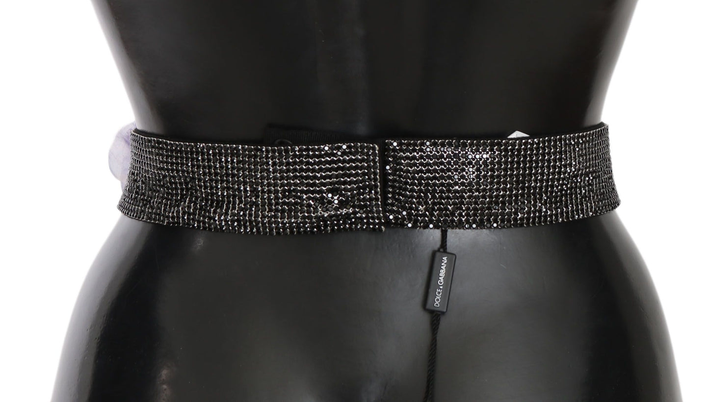 Elegant Crystal Waist Statement Belt