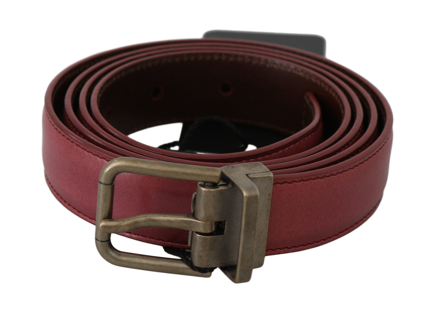 Elegant Pink Leather Belt for Men