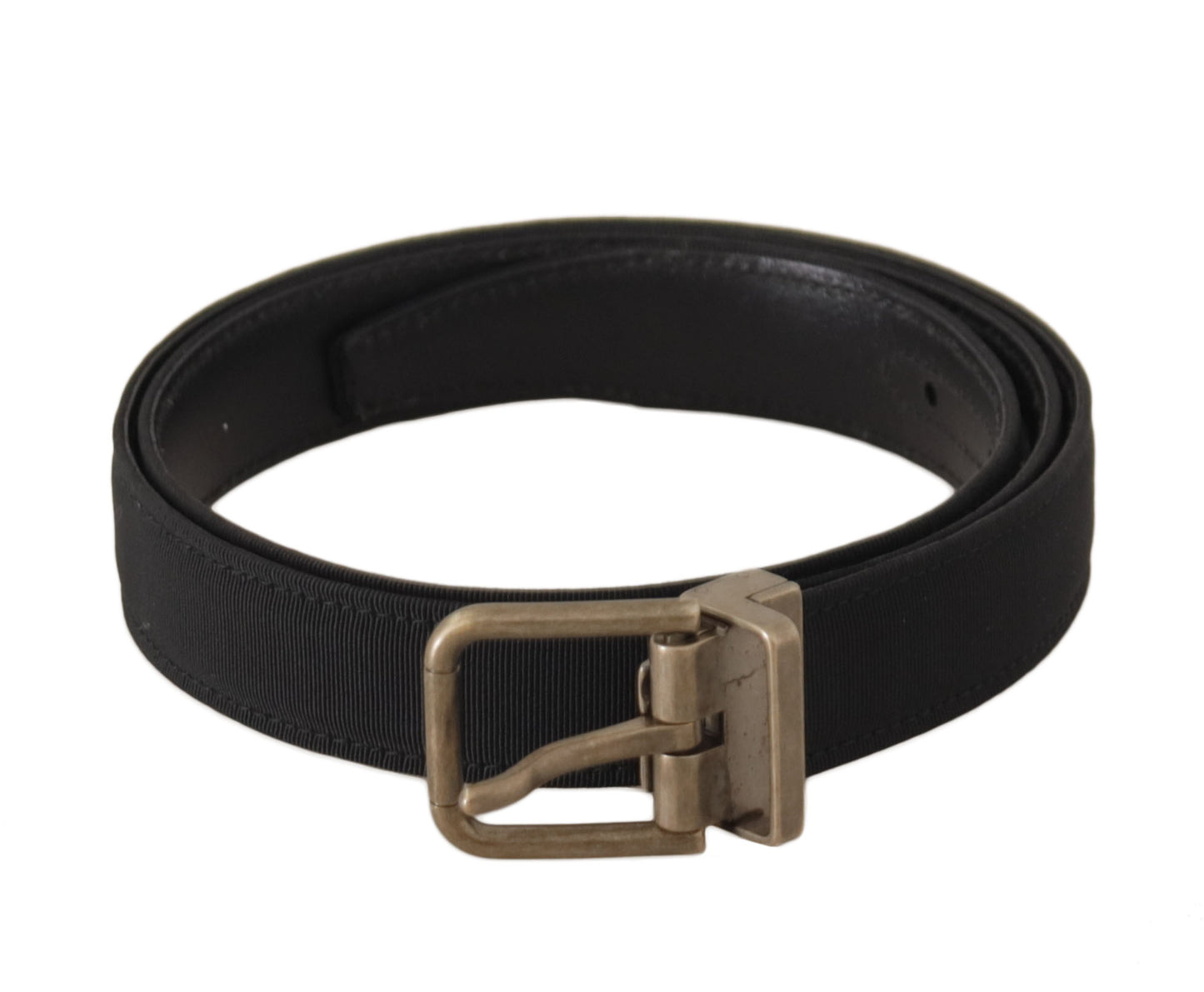 Elegant Black Leather Eye-Catching Belt