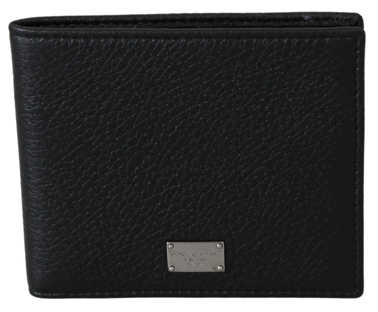 Elegant Black Leather Bifold Wallet