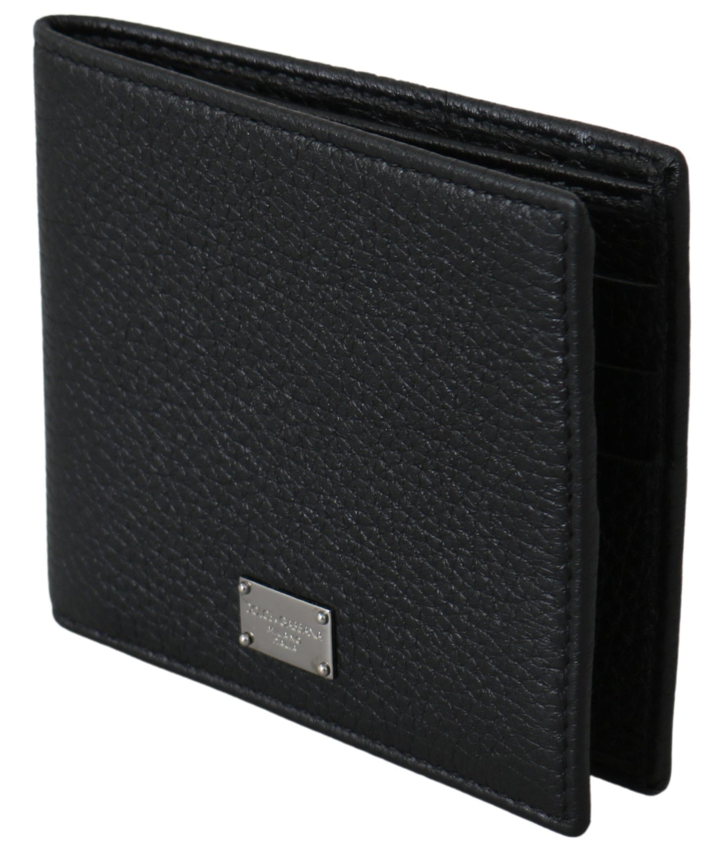 Elegant Black Leather Bifold Wallet