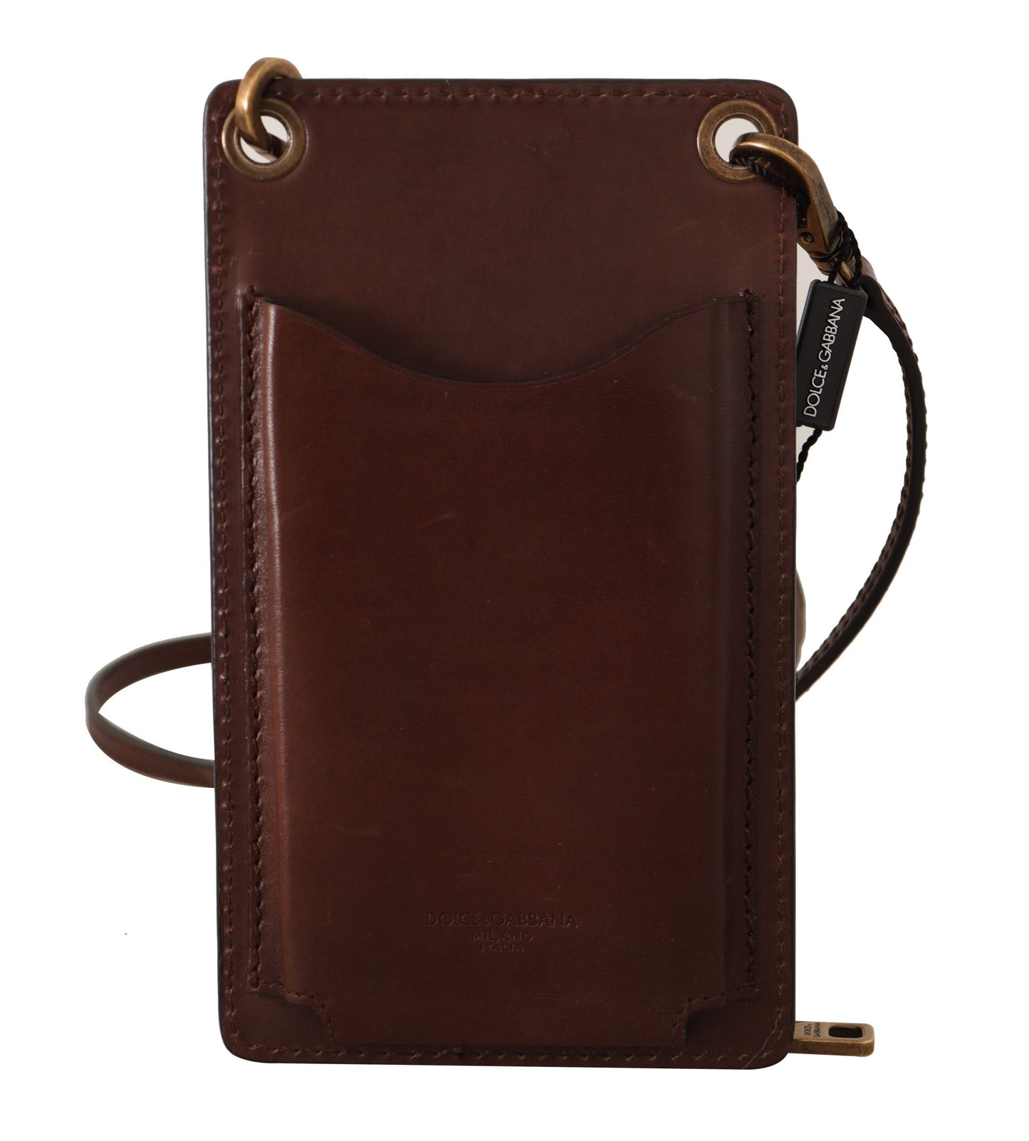 Elegant Leather Phone Wallet with Detachable Strap