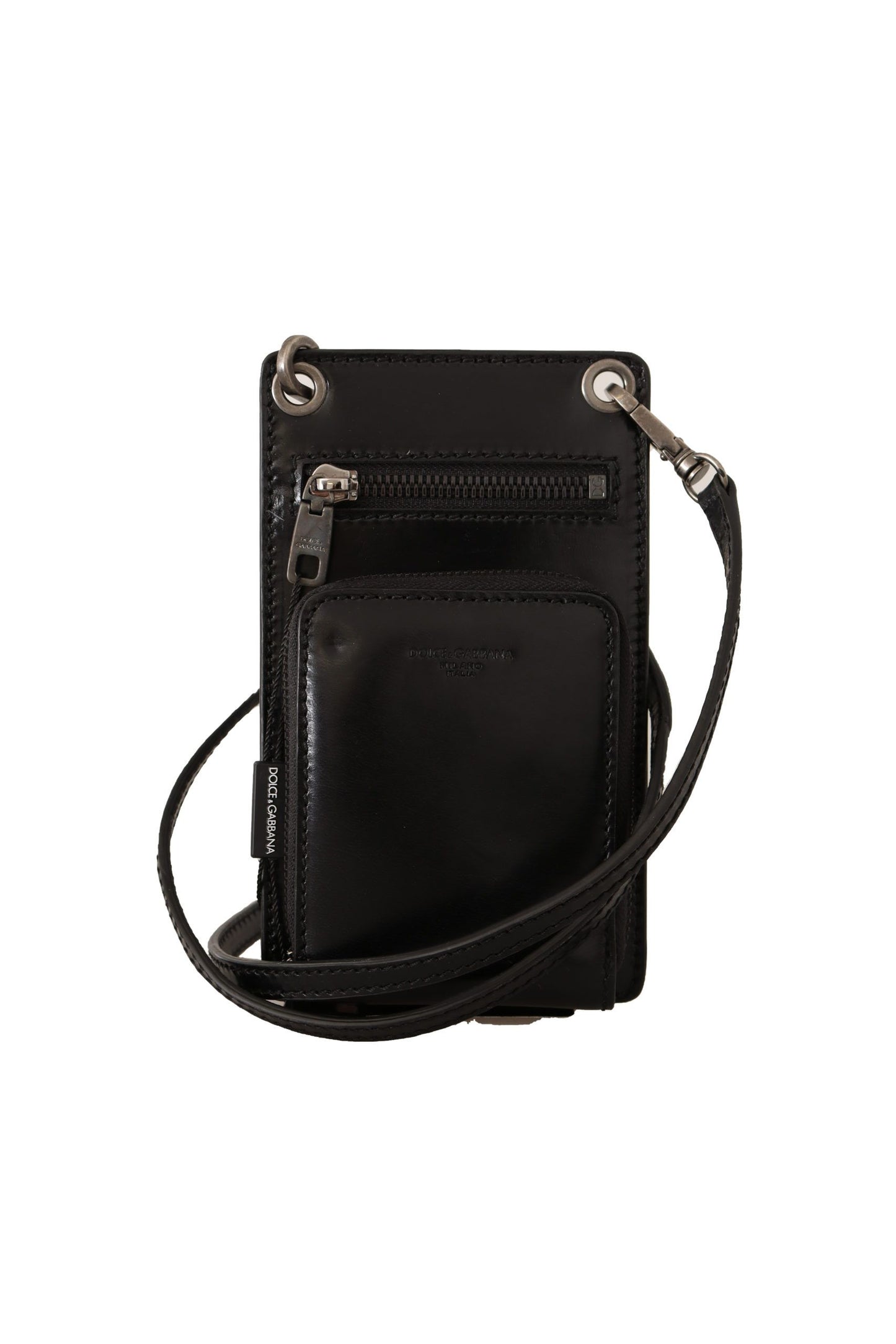 Elegant Leather Phone Wallet with Strap