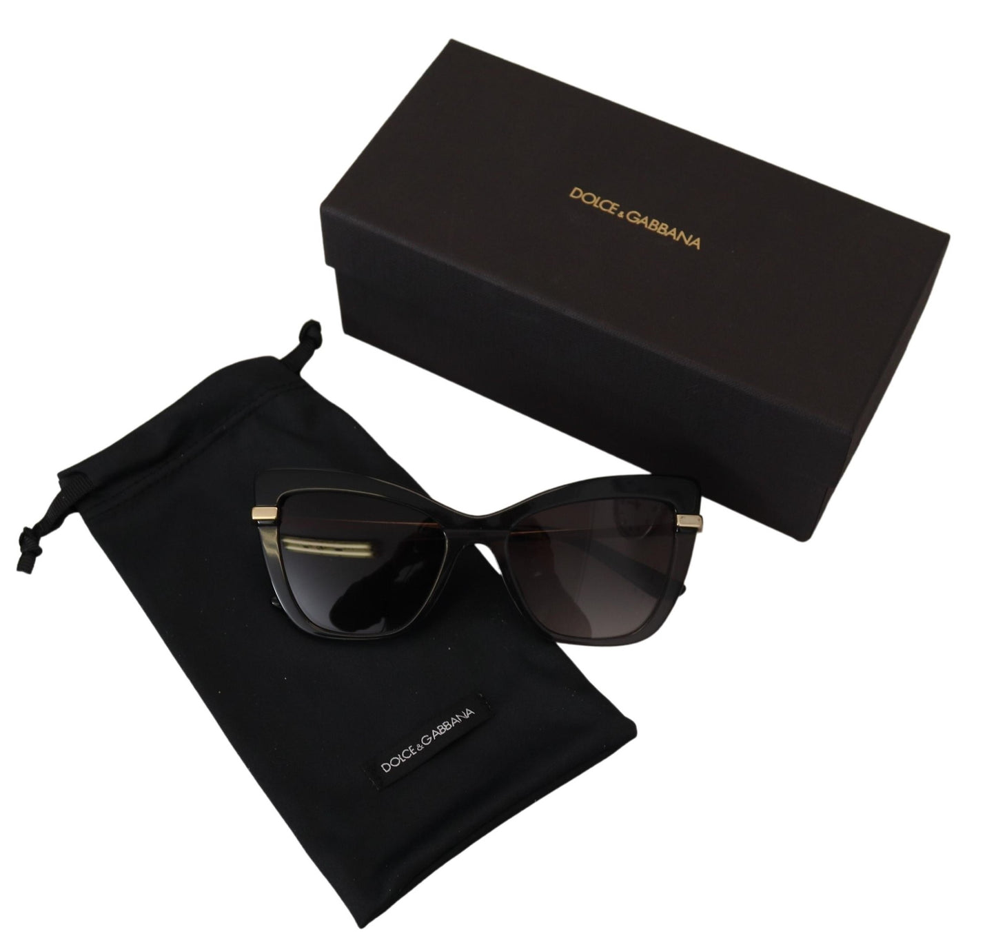 Elegant Black Acetate Sunglasses for Women