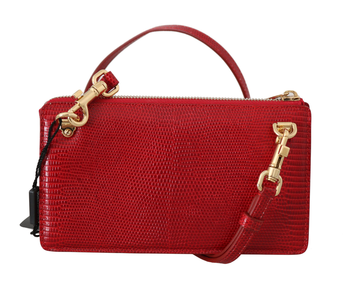 Elegant Crimson Crossbody Leather Bag