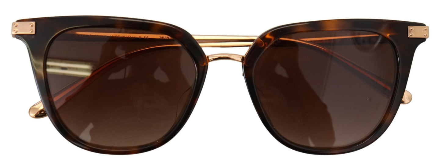 Irregular Brown Acetate Sunglasses for Women