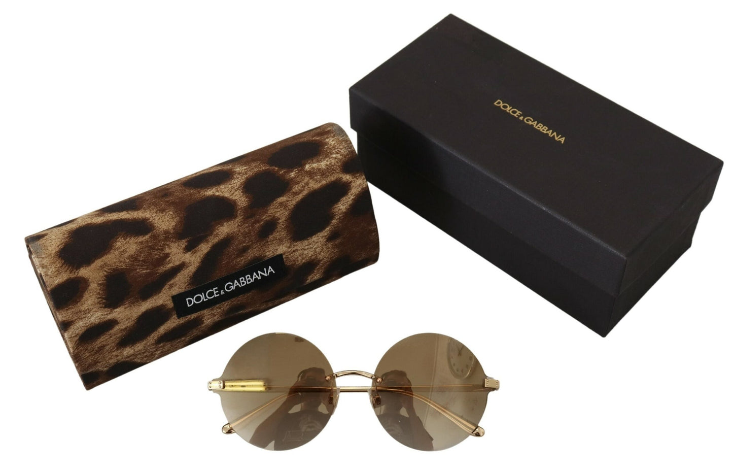 Vintage-Inspired Round Golden Sunglasses