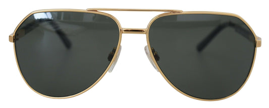 Golden Aviator Elegance Sunglasses