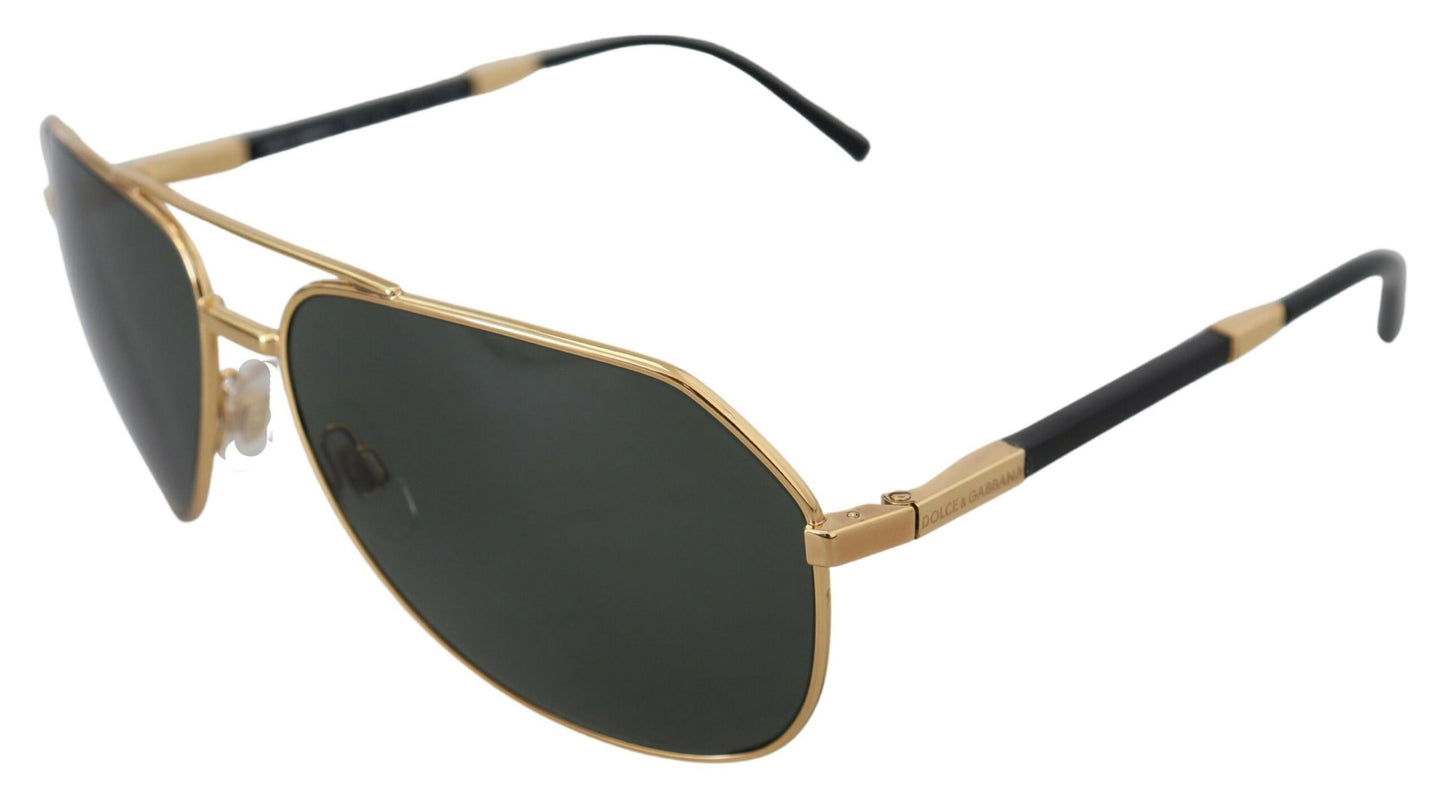 Golden Aviator Elegance Sunglasses