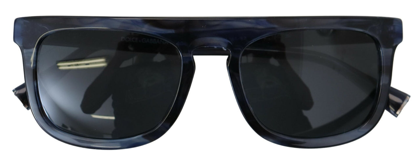 Elegant Blue Acetate Sunglasses