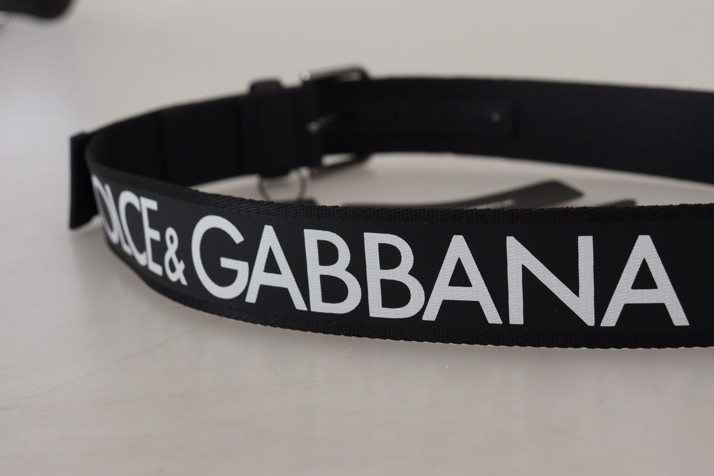 Elegant Monochrome Belt with DG Logo