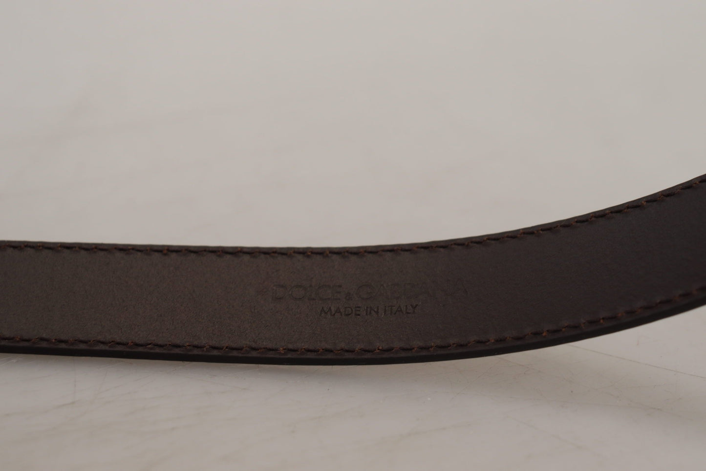 Gold Square Buckle Leather Belt