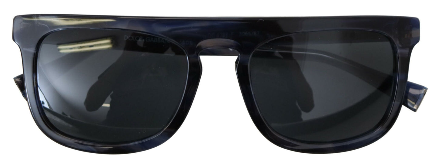 Elegant Blue Acetate Sunglasses